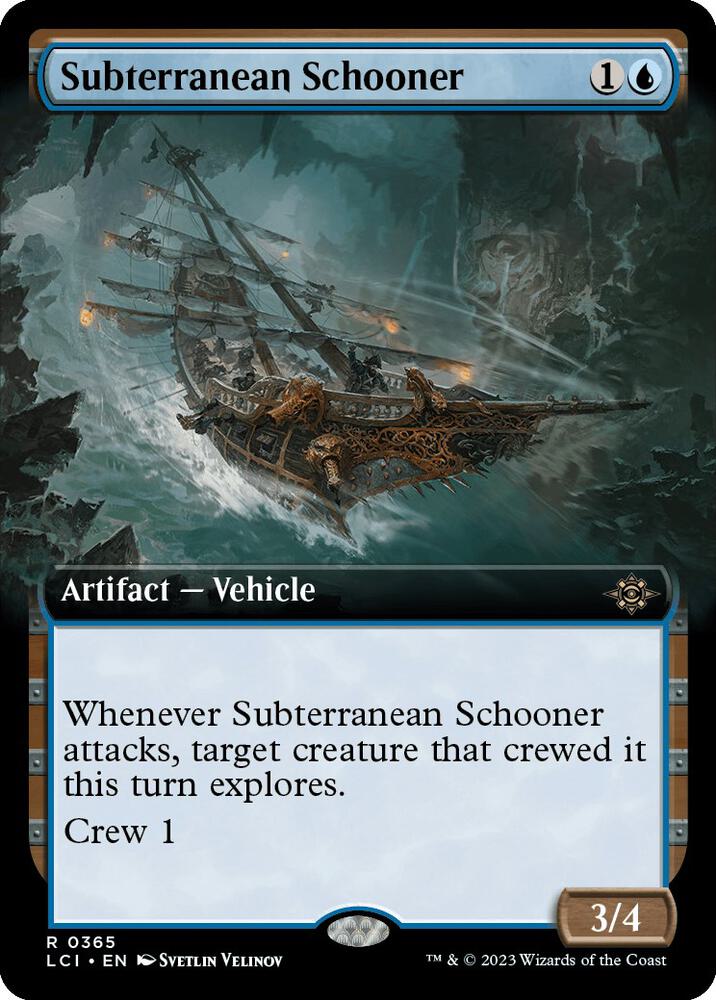 Subterranean Schooner 365/291 (The Lost Caverns of Ixalan)  - Extended Art Foil | Good Games Morley