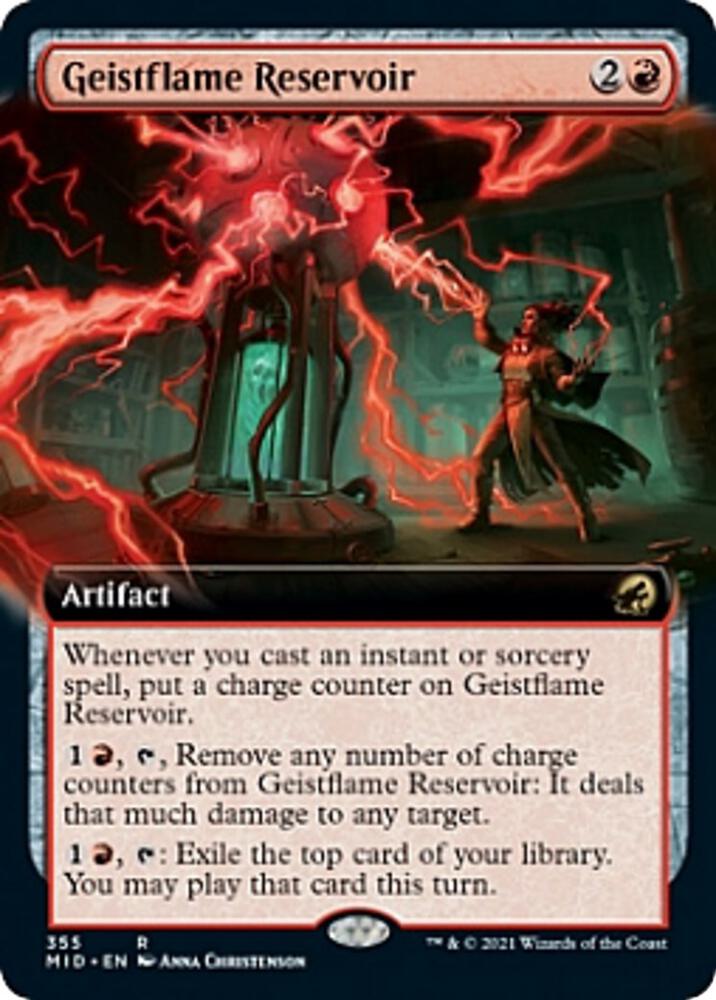 Geistflame Reservoir Extended Art 355/277 (Innistrad: Midnight Hunt)  - Foil | Good Games Morley