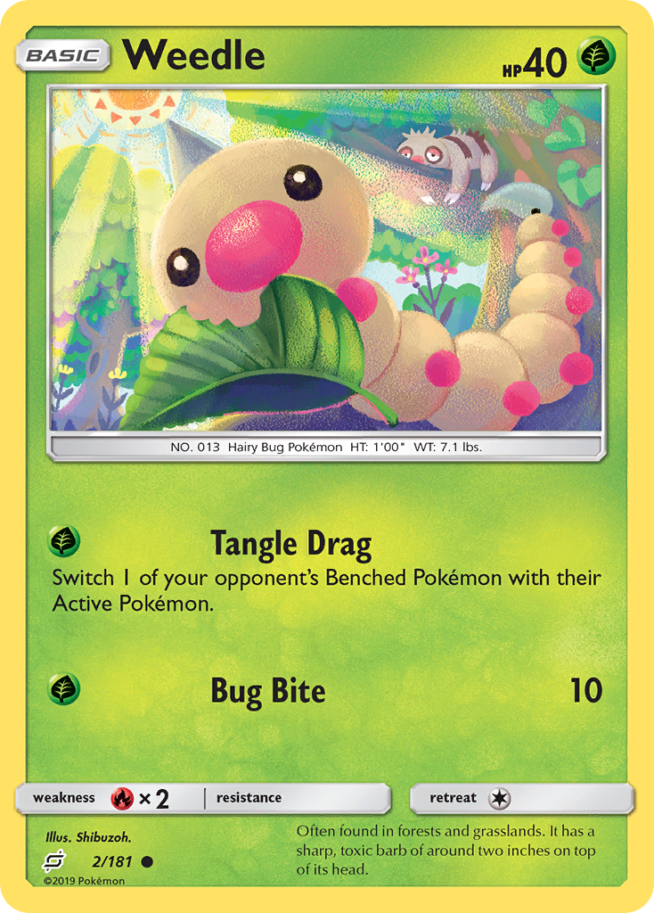 Weedle (2/181) [Sun & Moon: Team Up] | Good Games Morley