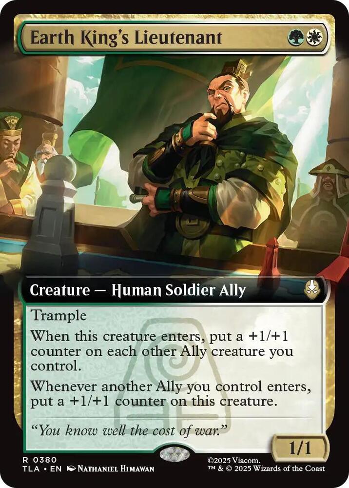 Earth King's Lieutenant  380/286 (Avatar: The Last Airbender)  - Extended Art Foil | Good Games Morley