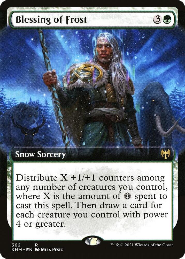 Blessing of Frost 362/285 (Kaldheim)  - Extended Art Foil | Good Games Morley