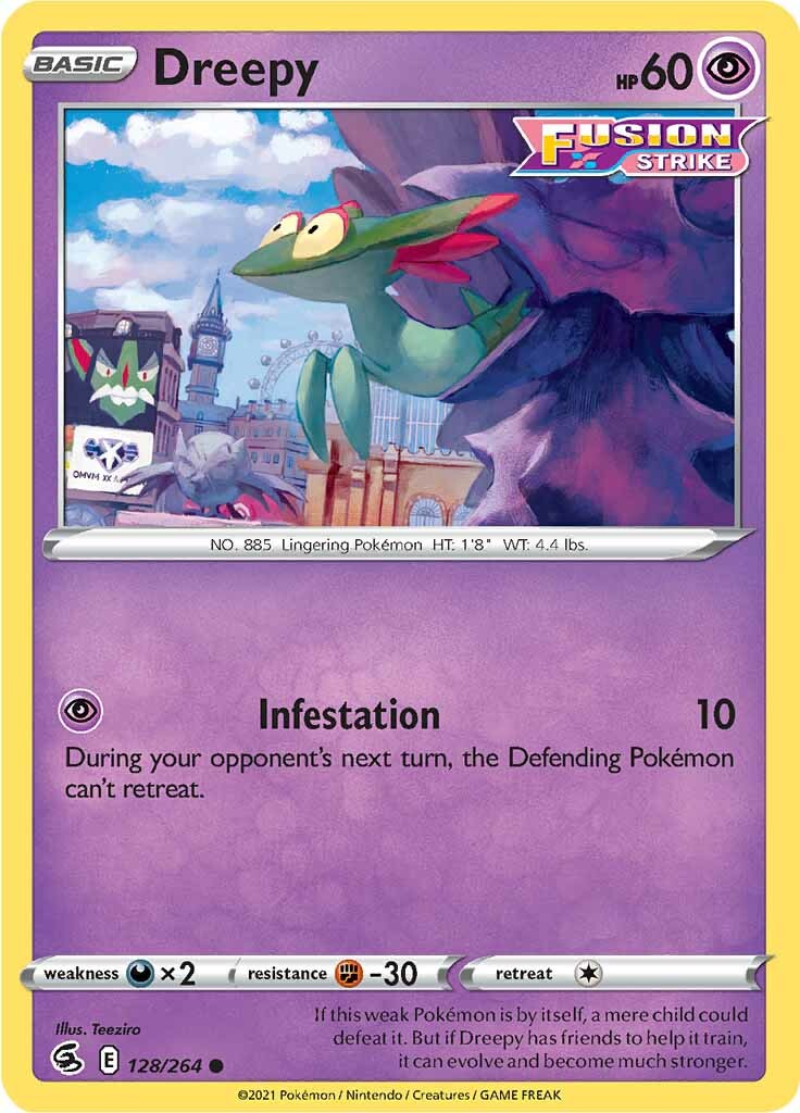 Dreepy (128/264) [Sword & Shield: Fusion Strike] | Good Games Morley