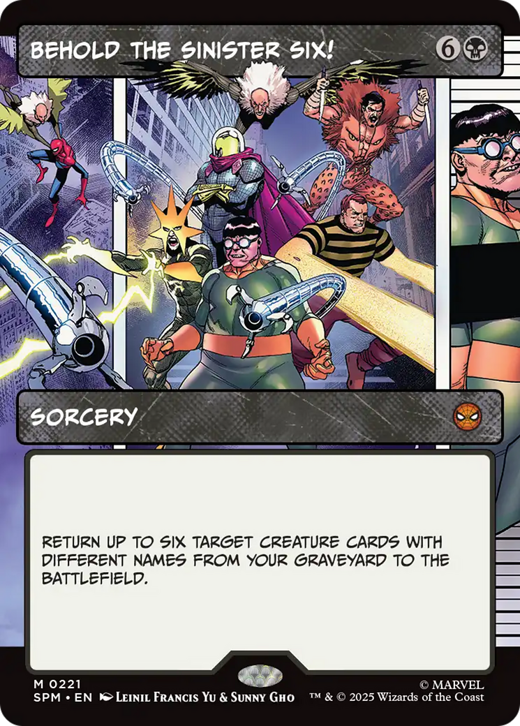 Behold the Sinister Six! (Borderless) [Marvel's Spider-Man] | Good Games Morley