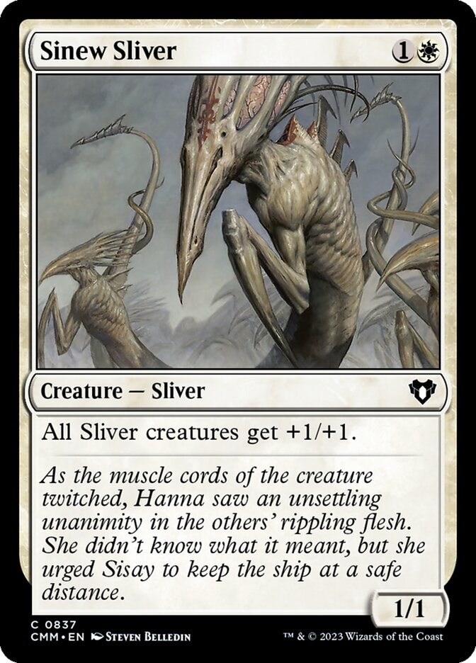 Sinew Sliver 837/451 (Commander Masters)  | Good Games Morley