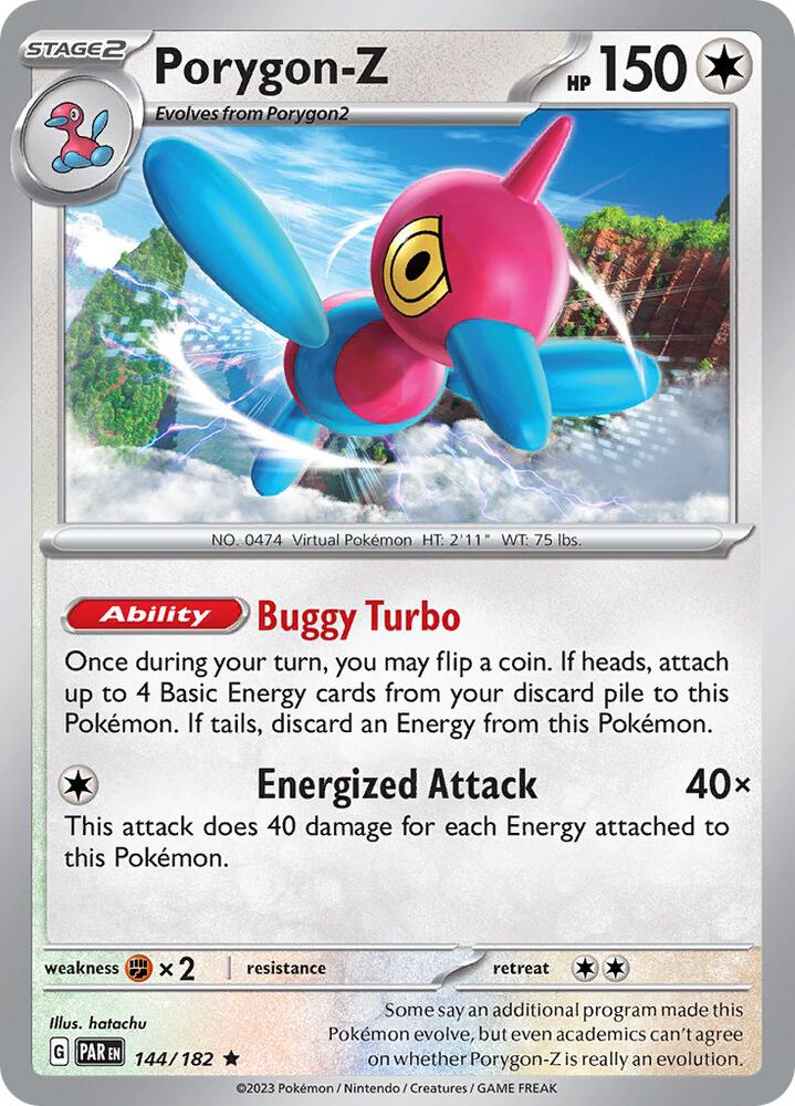 Porygon Z 144/182 (SV04: Paradox Rift)  - Holofoil | Good Games Morley