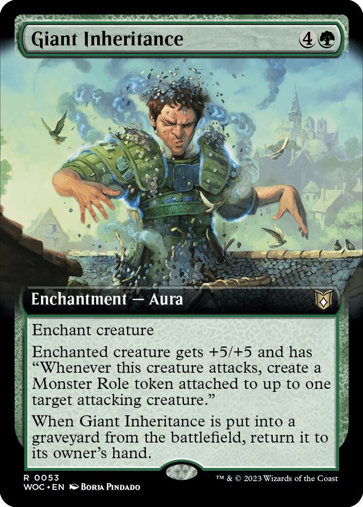 Giant Inheritance 53/173 (Commander: Wilds of Eldraine)  - Extended Art | Good Games Morley