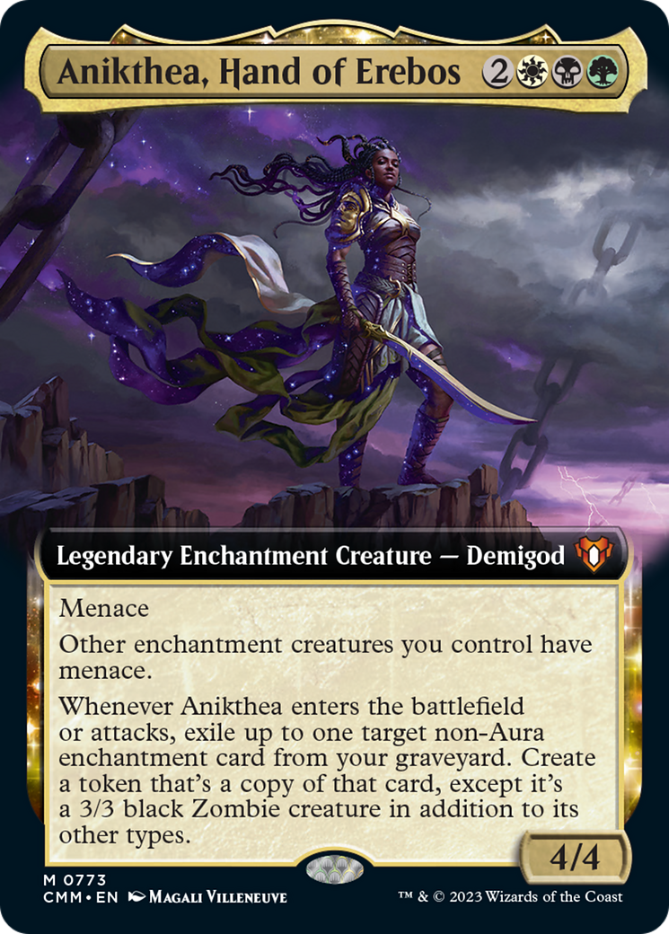 Anikthea, Hand of Erebos (Extended Art) [Commander Masters] | Good Games Morley