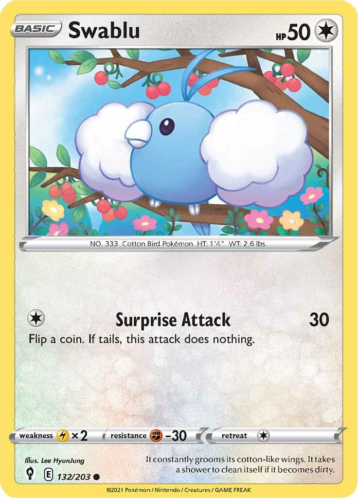 Swablu (132/203) [Sword & Shield: Evolving Skies] | Good Games Morley