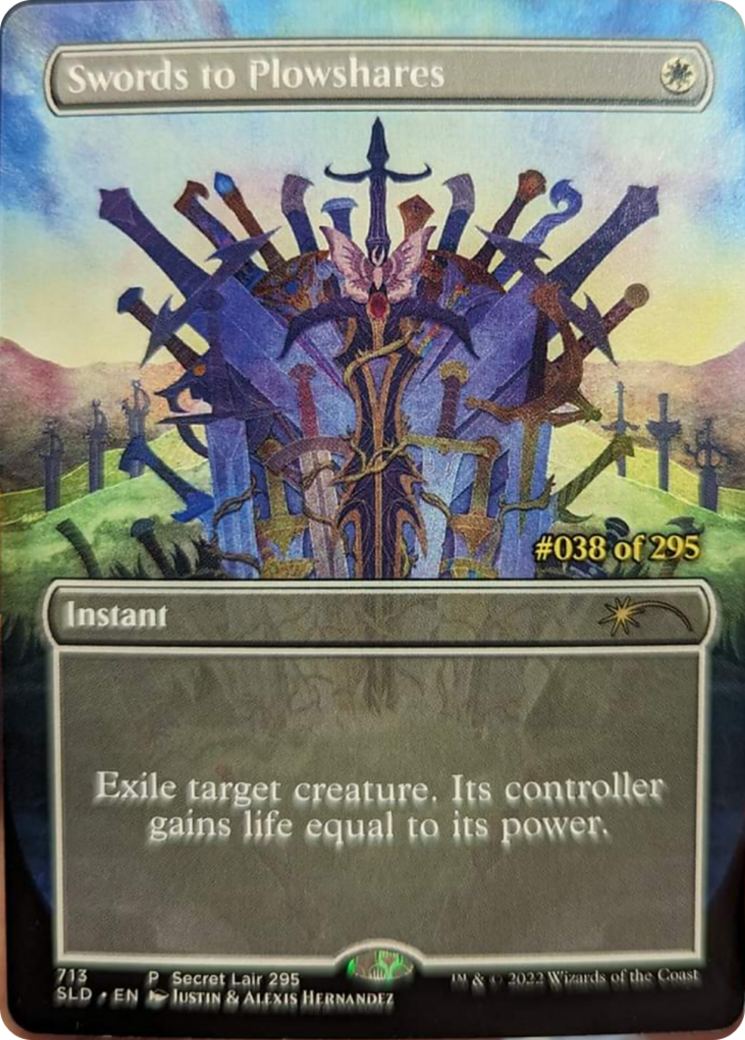 Swords to Plowshares (Serial Numbered) [Secret Lair Drop Series] | Good Games Morley