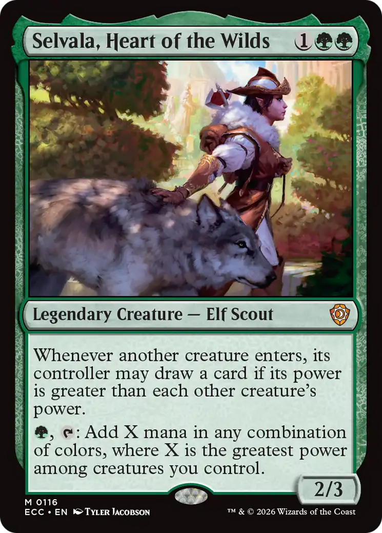 Selvala, Heart of the Wilds [Lorwyn Eclipsed Commander] | Good Games Morley