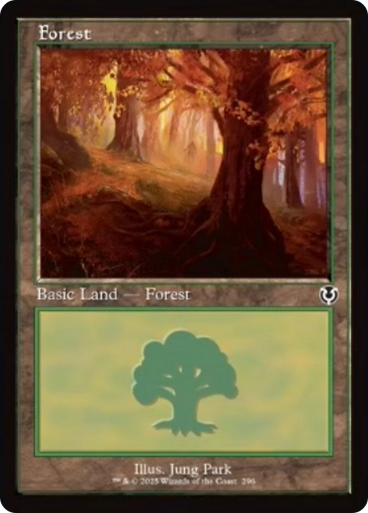 Forest (296) (Retro Frame) [Innistrad Remastered] | Good Games Morley