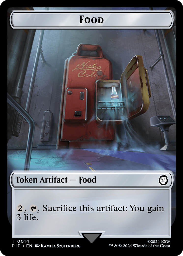 Robot // Food (0014) Double-Sided Token [Fallout Tokens] | Good Games Morley