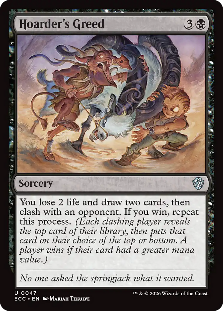 Hoarder's Greed [Lorwyn Eclipsed Commander] | Good Games Morley