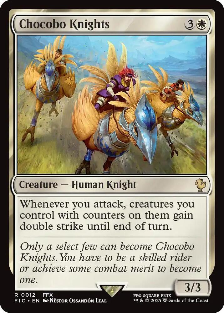 Chocobo Knights 12 (Commander: FINAL FANTASY)  - Surge Foil | Good Games Morley