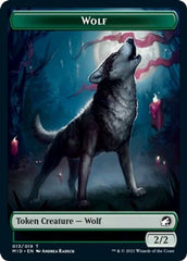 Centaur // Wolf Double-Sided Token [Innistrad: Midnight Hunt Commander Tokens] | Good Games Morley