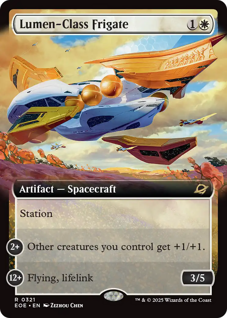 Lumen-Class Frigate (Extended Art) [Edge of Eternities] | Good Games Morley