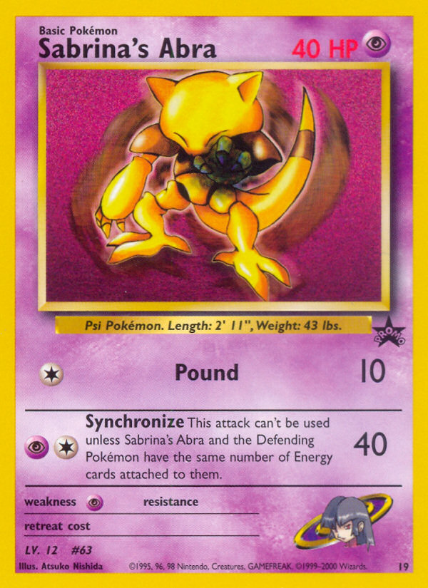 Sabrina's Abra (19) [Wizards of the Coast: Black Star Promos] | Good Games Morley