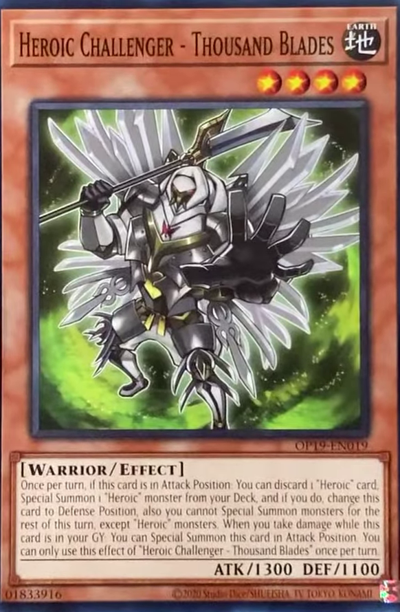 Heroic Challenger - Thousand Blades [OP19-EN019] Common | Good Games Morley