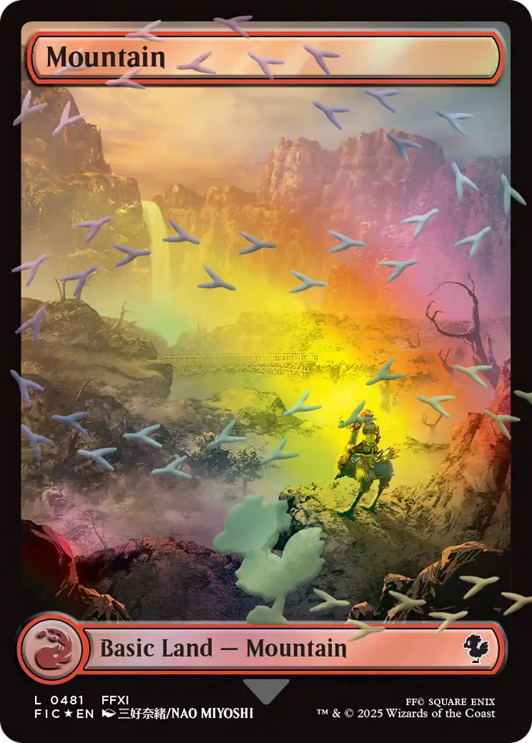 Mountain (Chocobo Track Foil) [FINAL FANTASY Commander] | Good Games Morley