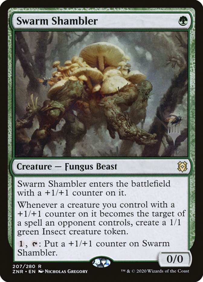 Swarm Shambler (Promo Pack) [Zendikar Rising Promos] | Good Games Morley