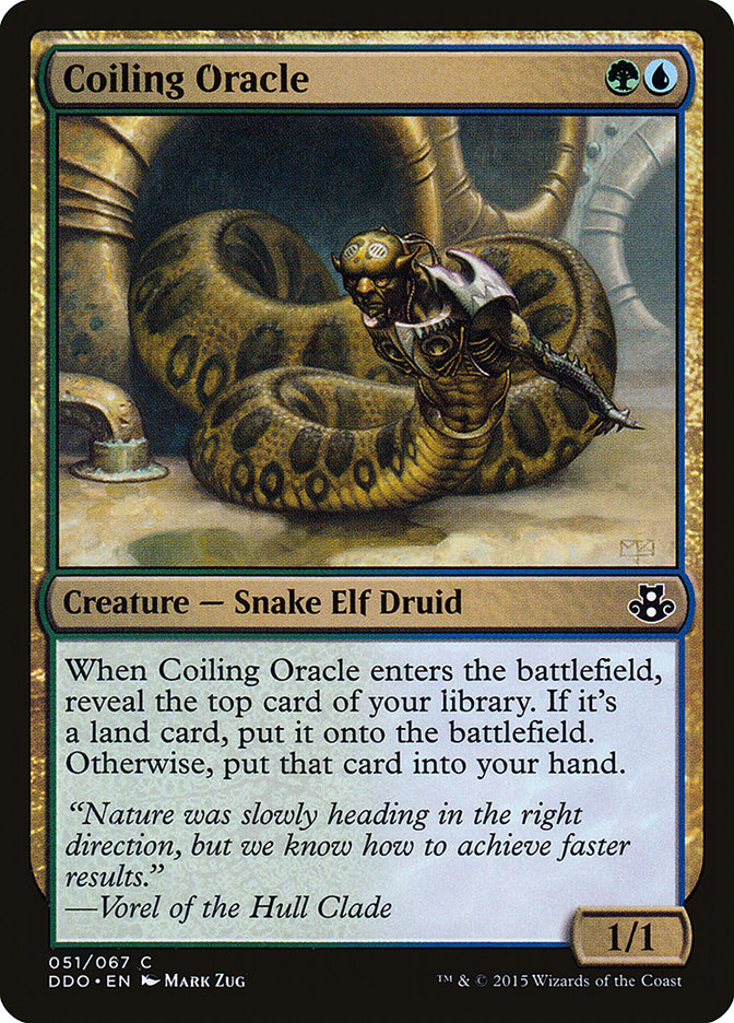 Coiling Oracle [Duel Decks: Elspeth vs. Kiora] | Good Games Morley