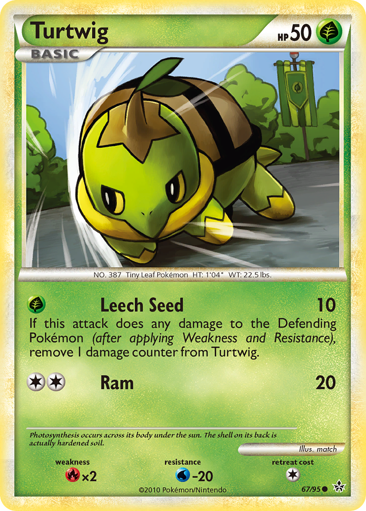 Turtwig (67/95) [HeartGold & SoulSilver: Unleashed] | Good Games Morley