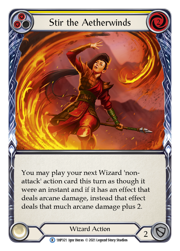 Stir the Aetherwinds (Yellow) [1HP321] (History Pack 1) | Good Games Morley