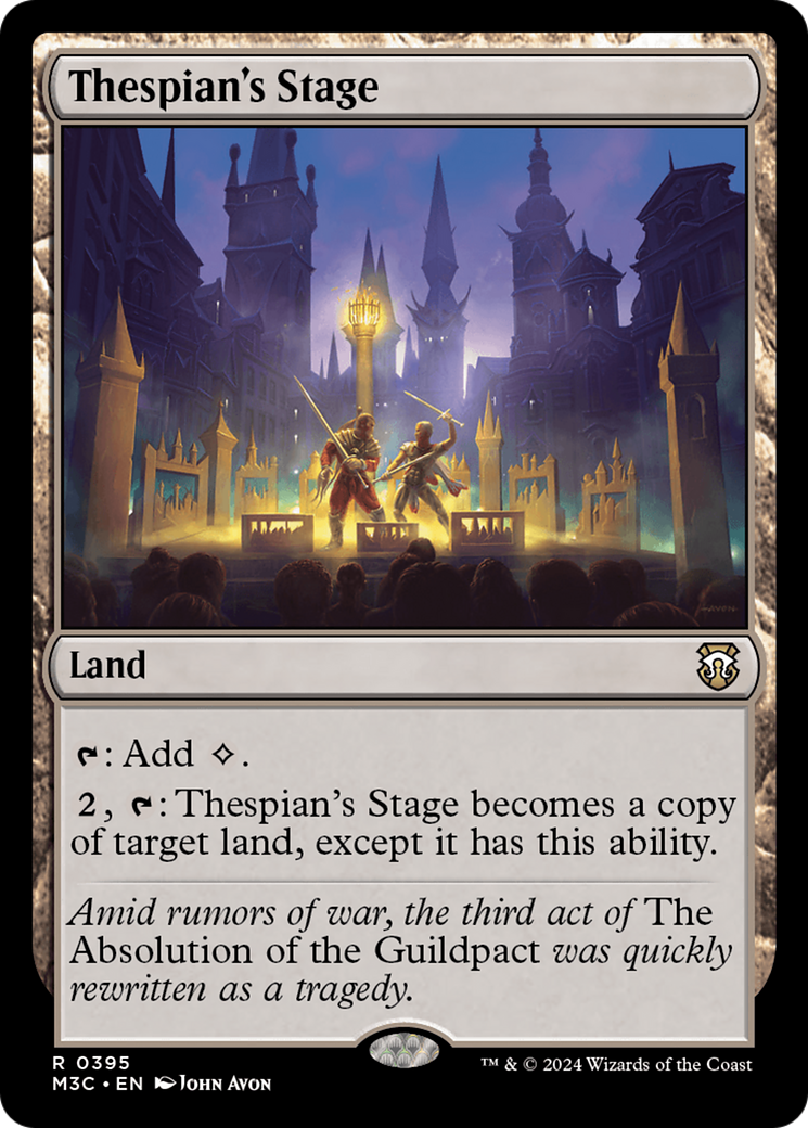 Thespian's Stage (Ripple Foil) [Modern Horizons 3 Commander] | Good Games Morley