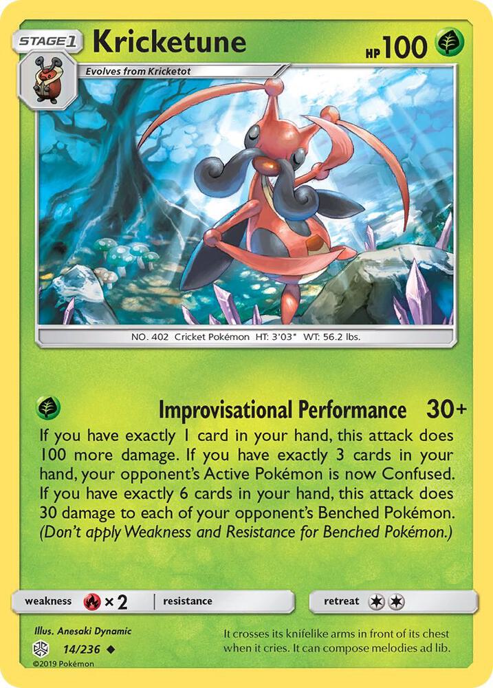 Kricketune 014/236 (SM - Cosmic Eclipse)  | Good Games Morley