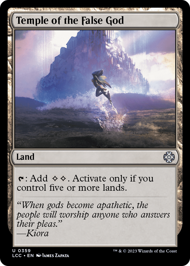 Temple of the False God [The Lost Caverns of Ixalan Commander] | Good Games Morley