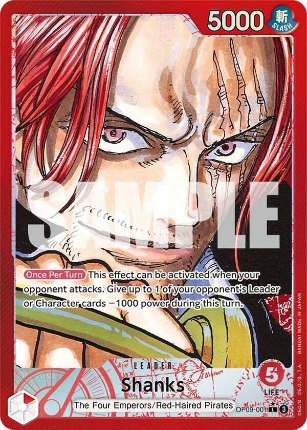 Shanks OP09-001 (Emperors in the New World)  - Alternate Art Foil | Good Games Morley