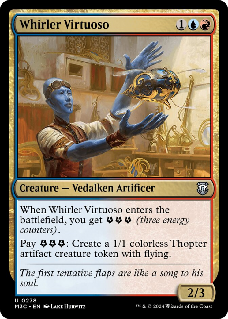 Whirler Virtuoso (Ripple Foil) [Modern Horizons 3 Commander] | Good Games Morley