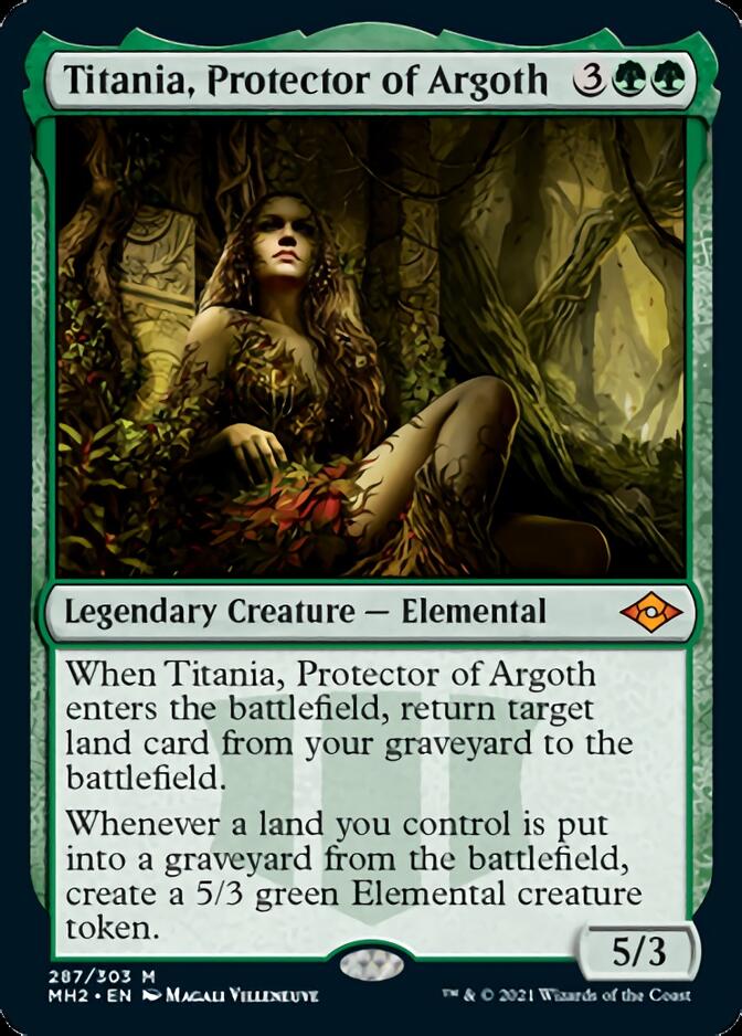 Titania, Protector of Argoth (Foil Etched) [Modern Horizons 2] | Good Games Morley