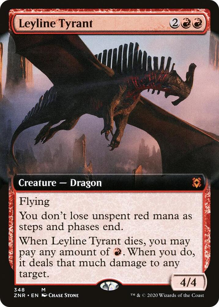 Leyline Tyrant 348/280 (Zendikar Rising)  - Extended Art Foil | Good Games Morley