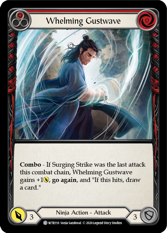 Whelming Gustwave (Red) [U-WTR110] (Welcome to Rathe Unlimited)  Unlimited Rainbow Foil | Good Games Morley