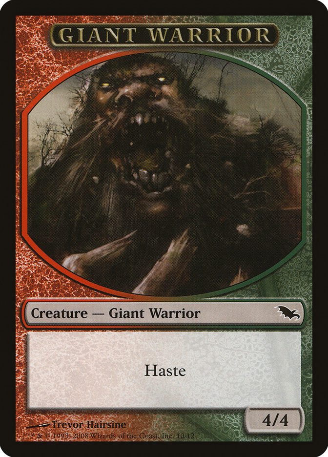 Giant Warrior Token [Shadowmoor Tokens] | Good Games Morley