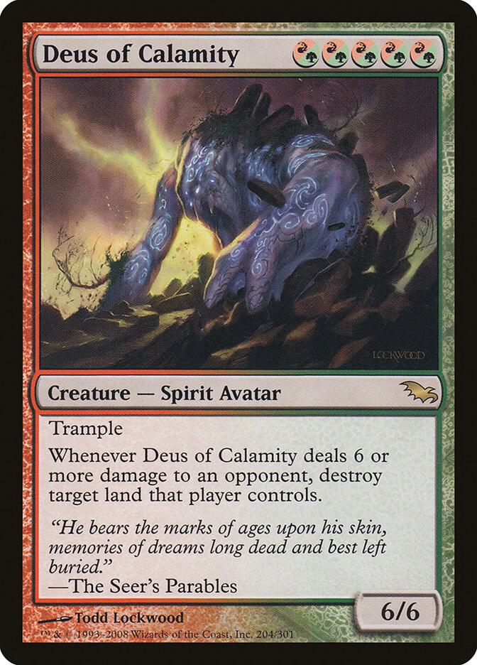 Deus of Calamity 204/301 (Shadowmoor)  - Foil | Good Games Morley