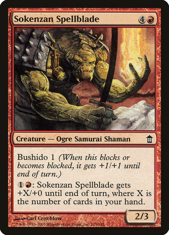 Sokenzan Spellblade [Saviors of Kamigawa] | Good Games Morley