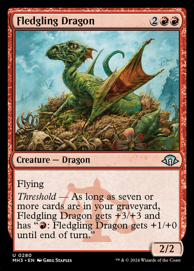 Fledgling Dragon 280/319 (Modern Horizons 3)  - Foil | Good Games Morley