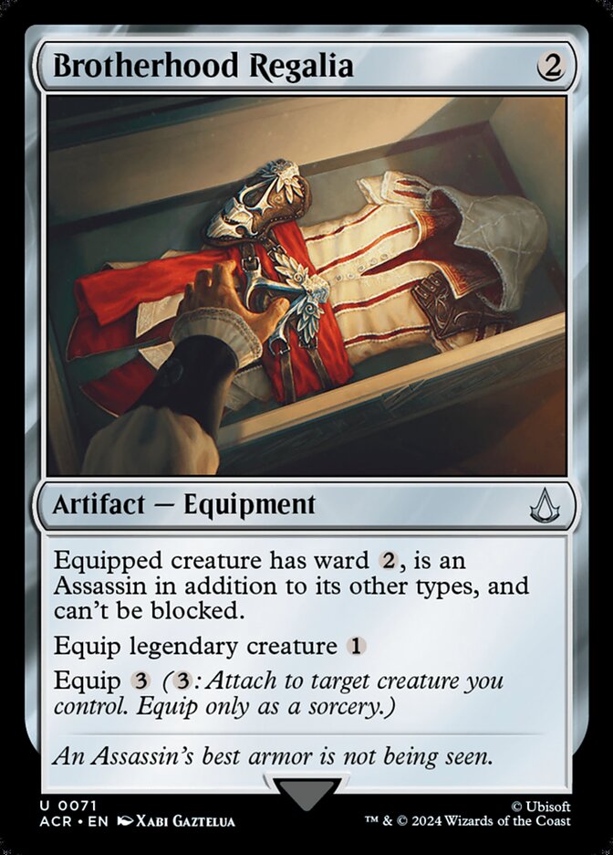 Brotherhood Regalia 71 (Universes Beyond: Assassin's Creed)  - Foil | Good Games Morley