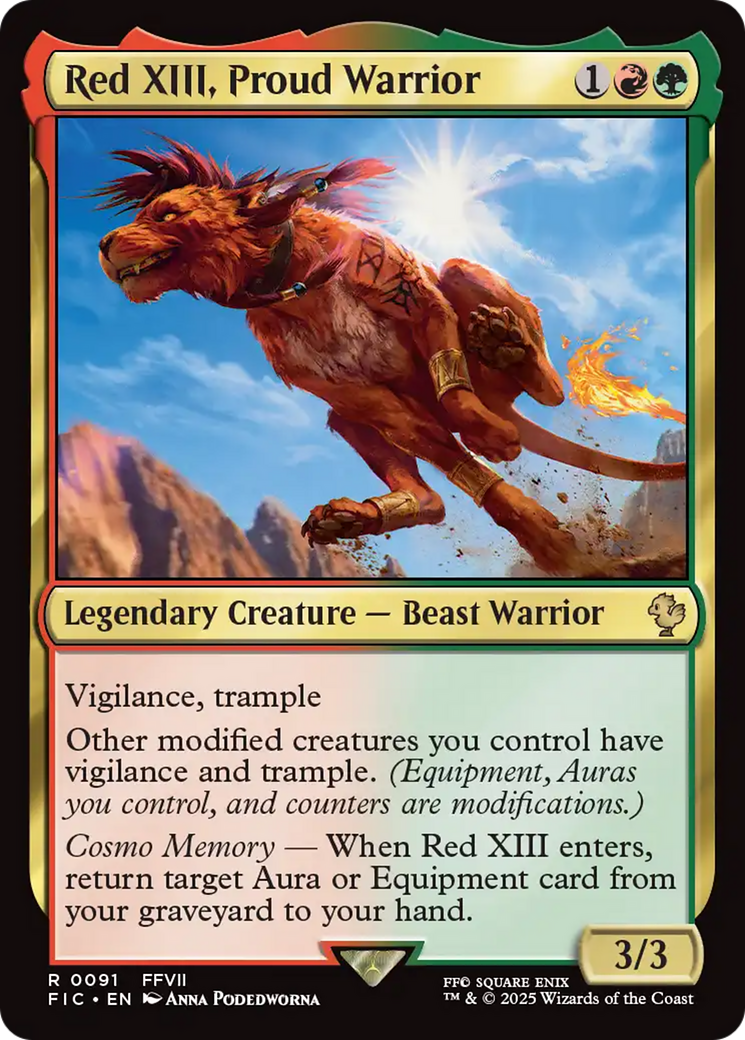 Red XIII, Proud Warrior [FINAL FANTASY Commander] | Good Games Morley