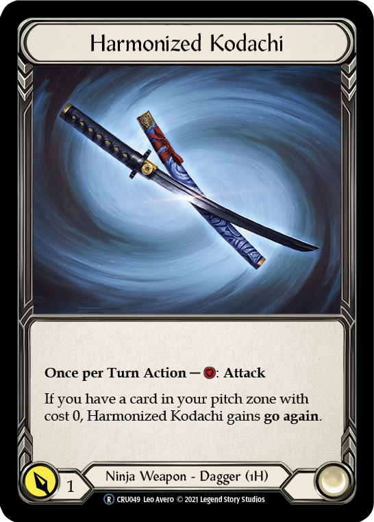 Harmonized Kodachi [U-CRU049] (Crucible of War Unlimited)  Unlimited Rainbow Foil | Good Games Morley