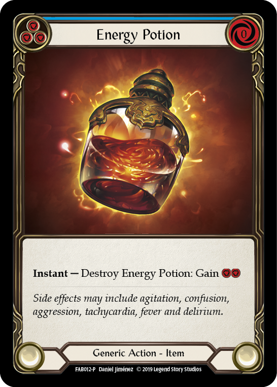 Energy Potion [FAB012-P] (Promo)  1st Edition Cold Foil | Good Games Morley