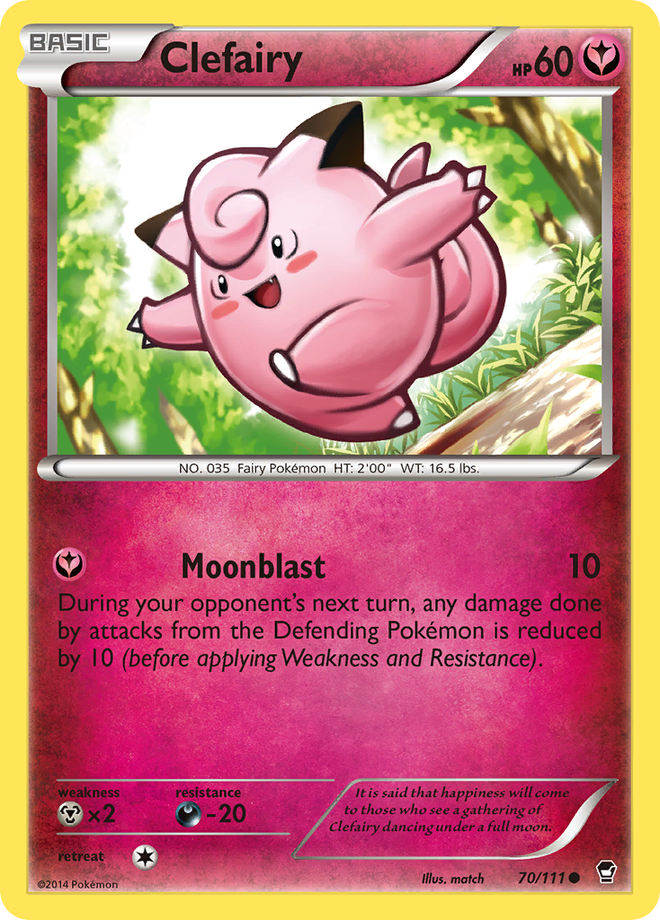 Clefairy (70/111) [XY: Furious Fists] | Good Games Morley