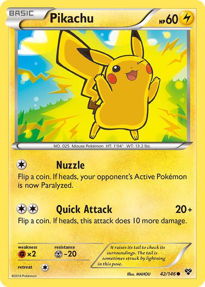 Pikachu 042/146 (XY Base Set)  | Good Games Morley