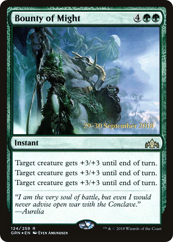 Bounty of Might 124s/84 (Prerelease Cards)  - Foil | Good Games Morley