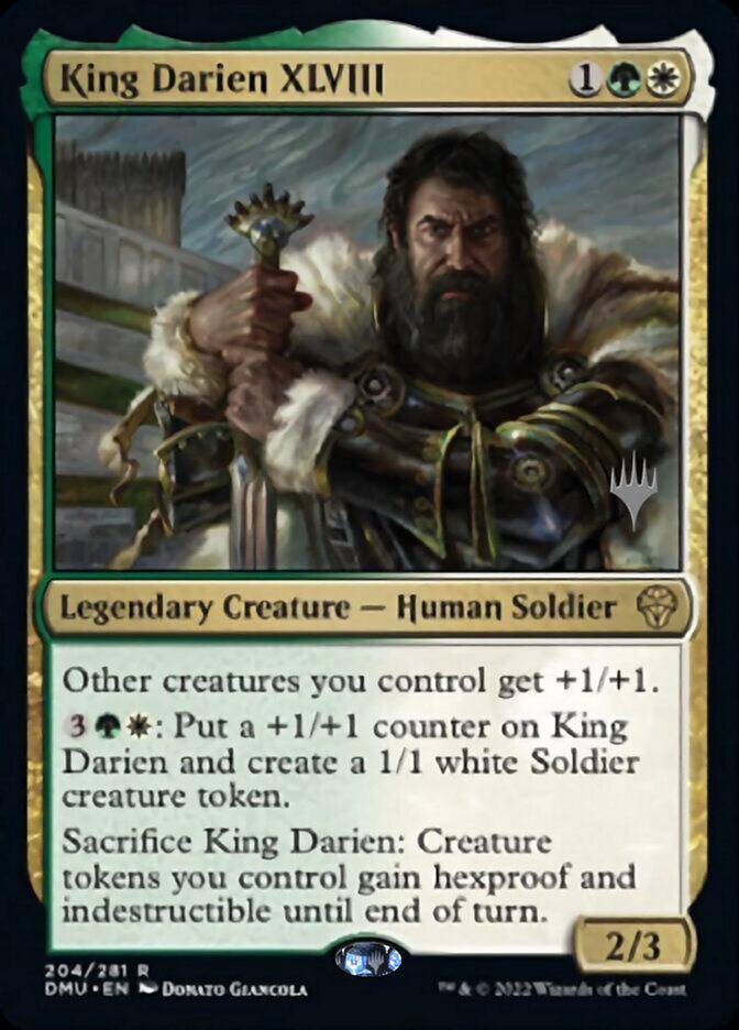 King Darien XLVIII (Promo Pack) [Dominaria United Promos] | Good Games Morley