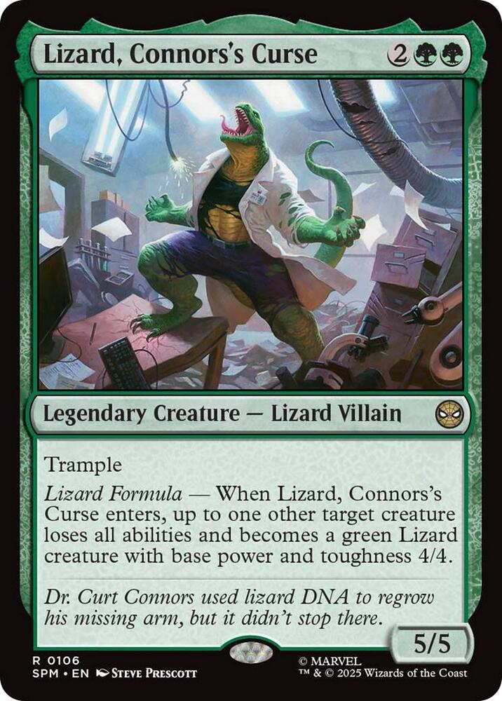 Lizard, Connors's Curse 106/198 (Marvel's Spider-Man)  | Good Games Morley
