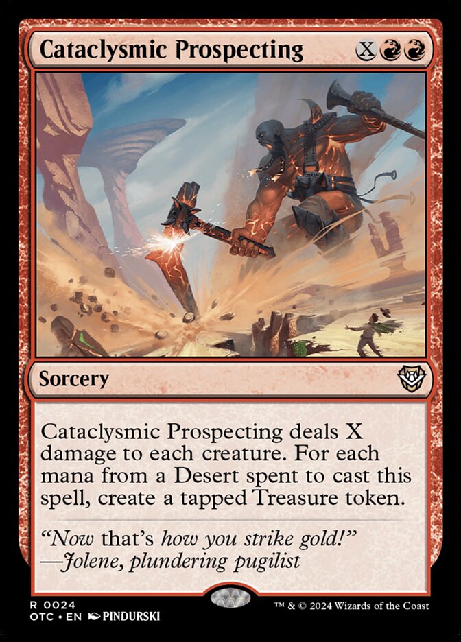 Cataclysmic Prospecting 24/342 (Commander: Outlaws of Thunder Junction)  | Good Games Morley