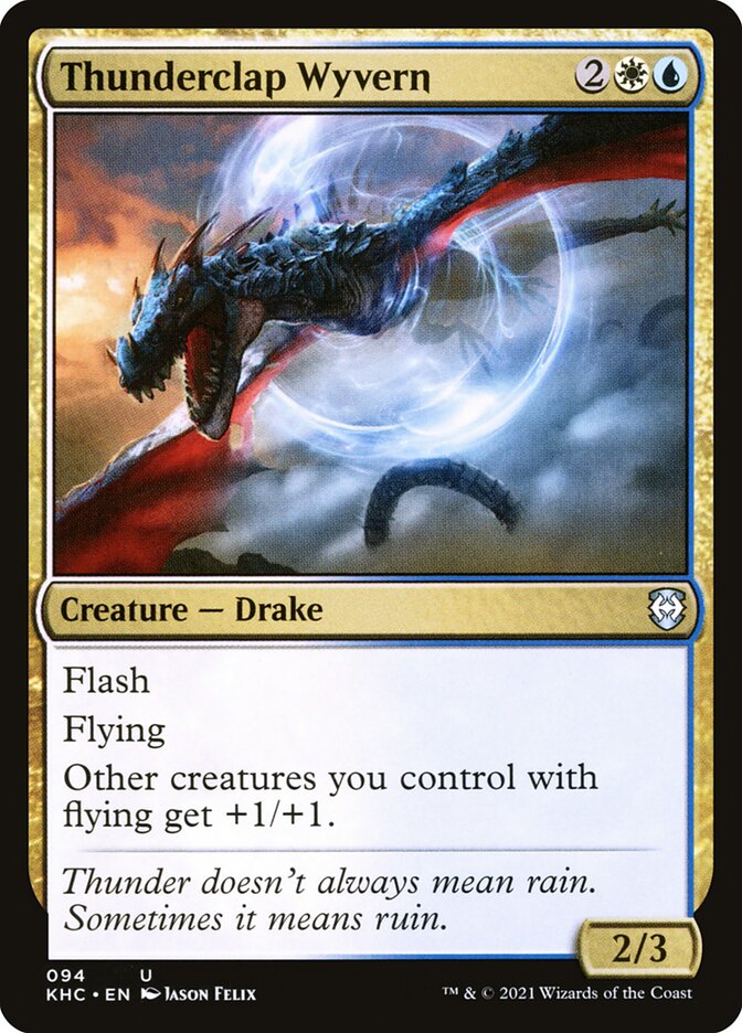 Thunderclap Wyvern 94/1 (Commander: Kaldheim)  | Good Games Morley